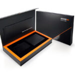 black presentation boxes